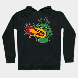 KakaoTalk Friends Tube Green Monster (Fire Breathing) Hoodie